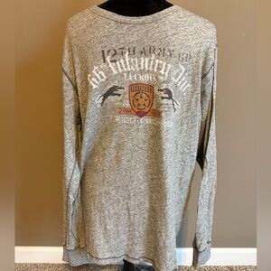 Lucky Brand Gray Long Sleeve Tee with Graphic
